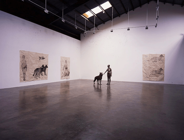 Installation view of the exhibition Genevieve and the Wolves, 2000, Shoshana Wayne Gallery, Los Angeles. Image: © Shoshana Wayne Gallery, Los Angeles  